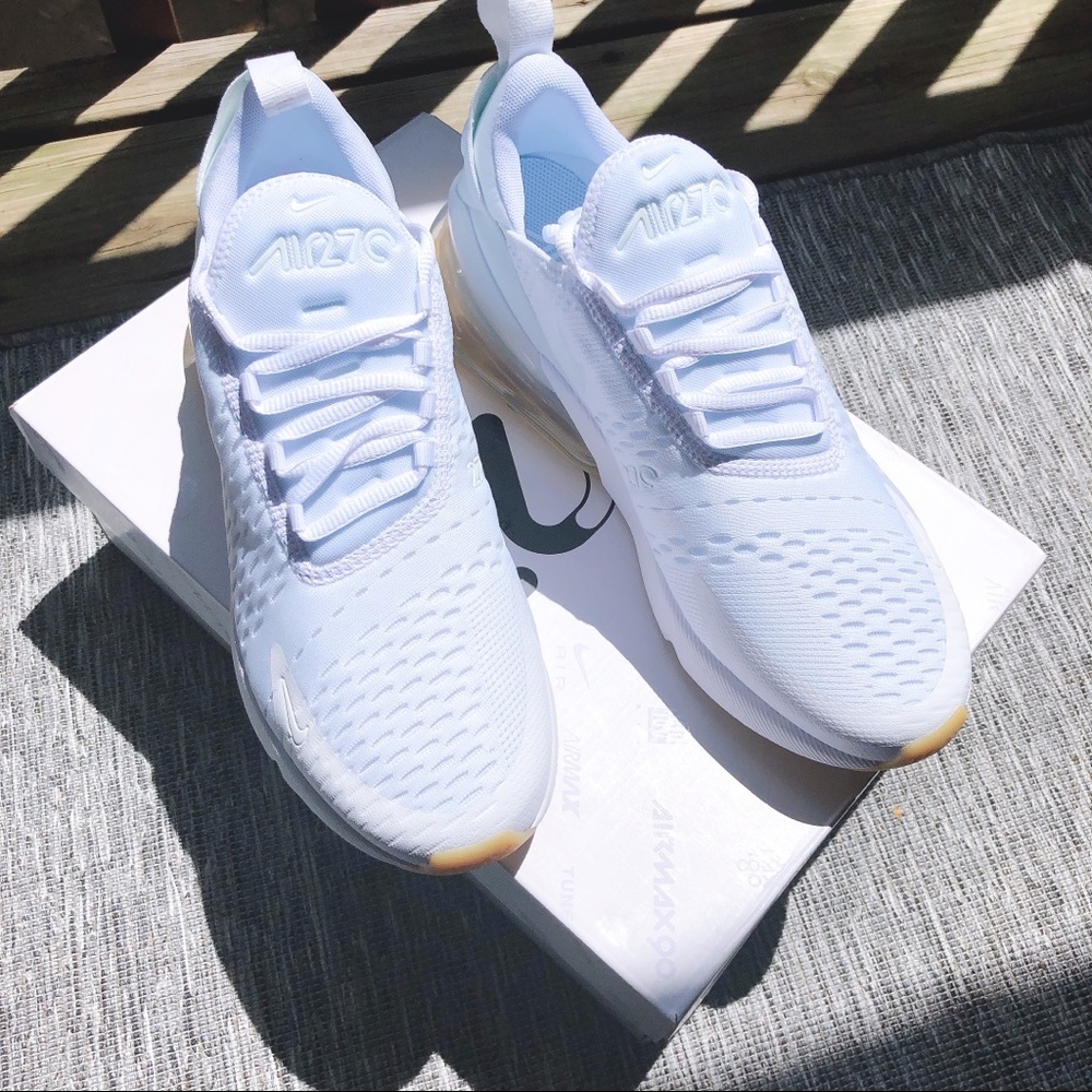 Airmax 270, white&light brown, women size 8